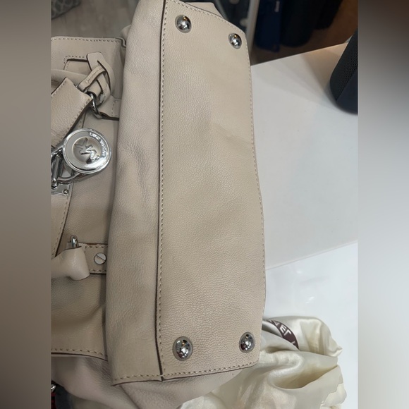 Michael Kors Off-White Leather Satchel - Picture 3 of 4